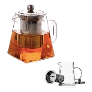 Genérica - Tetera Vidrio Resistente Fuego Infusora 550Ml Té Infusiones Transparente