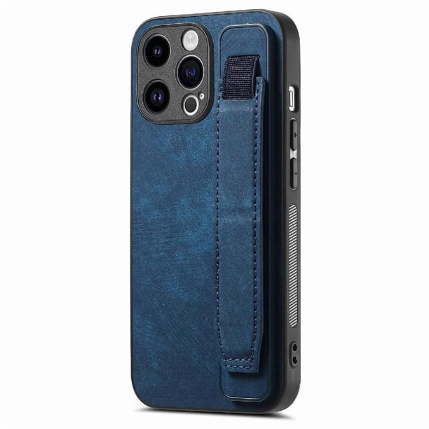 Funda Protectora con Correa para iPhone 14 Pro Max Resistente a Golpes Azul