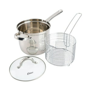 Set Freidora Sangerfield Acero Inoxidable 3,7 Litros Oster Plateado Tamaño Único