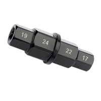 Magideal - Herramienta De Eje Hexagonal De Rueda De Eje Delantero De Motocicleta 17Mm, 19Mm, 22Mm, 24Mm Hex Allen Adaptador De Enchufe De Eje De Rueda Delantera