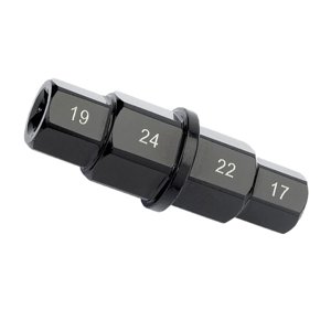 Magideal - Herramienta De Eje Hexagonal De Rueda De Eje Delantero De Motocicleta 17Mm, 19Mm, 22Mm, 24Mm Hex Allen Adaptador De Enchufe De Eje De Rueda Delantera
