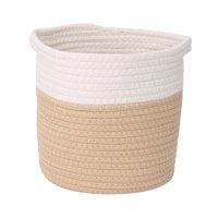 Bothyi - Cesta De Cuerda De Algodón Tejida A Mano, Cesto Para La Colada Para Artículos De Tocador, Sábanas, Almohadas L