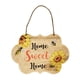 thumbnail image 5 of Placa De Madera De Moda Vintage, Estampado De Flores De Abeja, Puerta Delantera, Ventana, Cartel De Madera, Dulce Hogar, 5 of 5