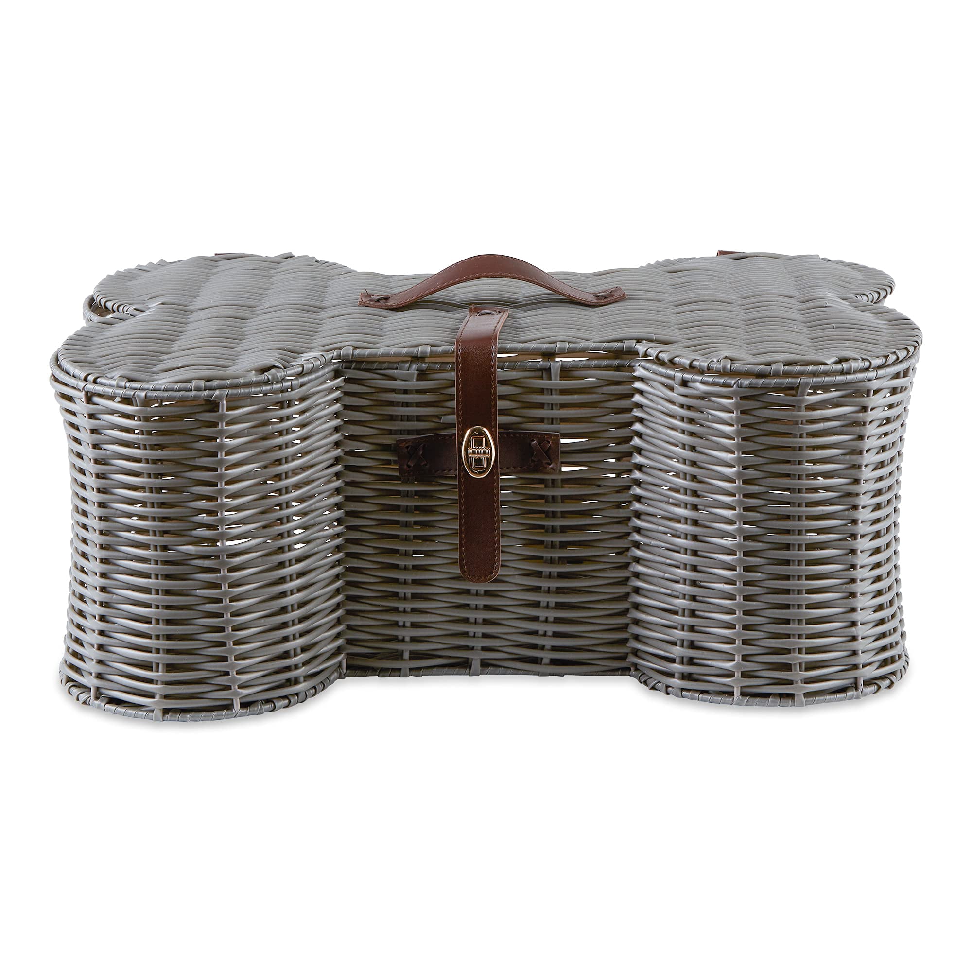 Cesta De Almacenamiento Bone Dry Pet Collection Toy, Tamaño Grande, Gris