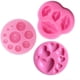 thumbnail image 1 of Jasonsy - Juego de 3 moldes para fondant (silicona, labios, corazón y puntos, para decoración de pasteles, adornos para cupcakes, arcilla polimérica, manualidades, chocolate, resina epoxi y joyería), 1 of 6