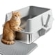 thumbnail image 1 of Caja de arena Olacat XL 58 cm de acero inoxidable con tapa, 1 of 6