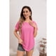 thumbnail image 1 of Blusa Polera Mujer Manga Corta Tipo Encaje Tendencia Premium 5001, 1 of 3