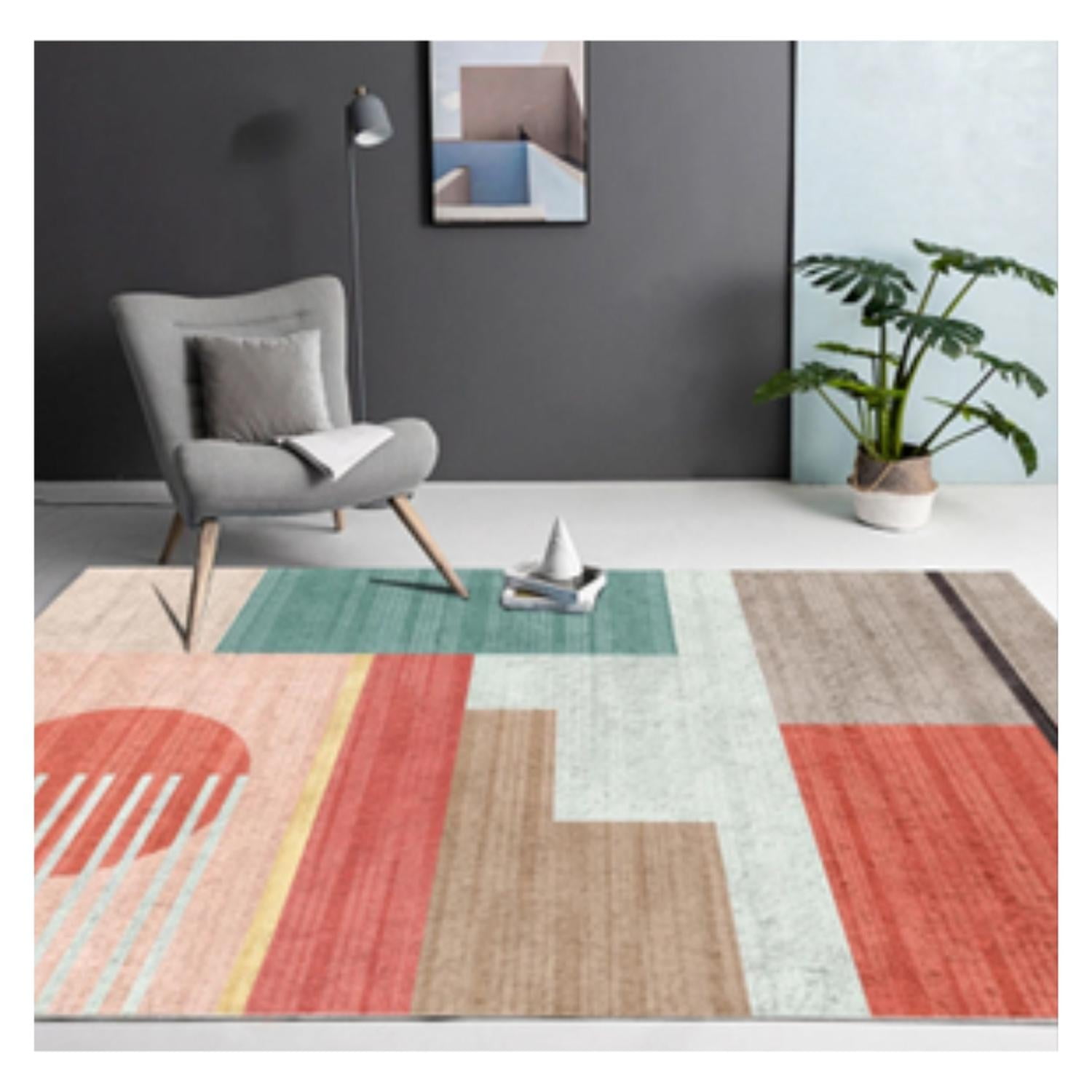 Auckland Outdoor - Alfombra Living 120x160 Cm. La Romana Tapete 3d Sala Estar Multicolor