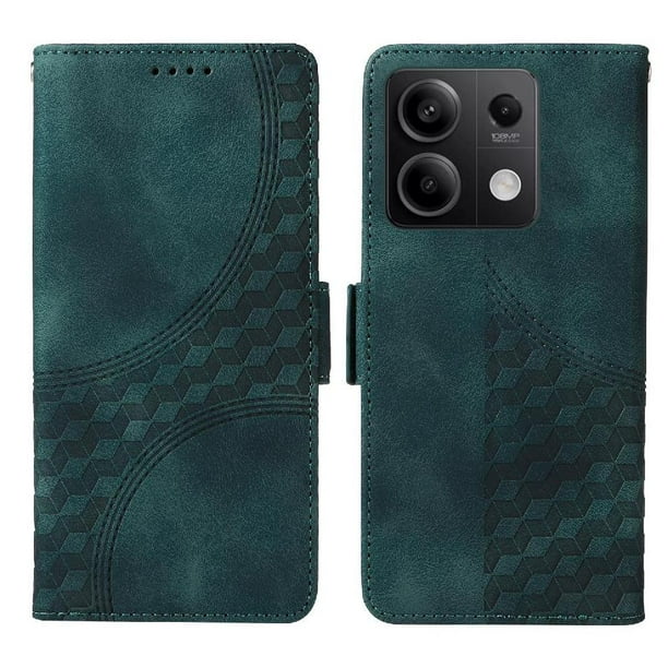 Carcasa FOXDOCK Xiaomi Redmi Note 13 5G de cuero PU, diseño acolchado clásico, protección contra caídas y rayones