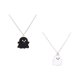 thumbnail image 2 of 2x Pareja Collar Colgante Accesorios Para Mujeres Hombres Negro Blanco, 2 of 5
