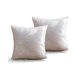 thumbnail image 1 of Set De 2 Fundas De Cojines Satin Diseño Hojas 45cm X 45 Cm Beige, 1 of 4