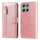 thumbnail image 5 of Funda con Cremallera para Motorola Moto G56, Carcasa Cartera de Cuero PU con Soporte y Tarjetero, 5 of 5