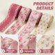 thumbnail image 3 of 4 Rollos De Cinta Floral Rosa Con Alambre De 6 4 Cm X 18 3 M, 3 of 6
