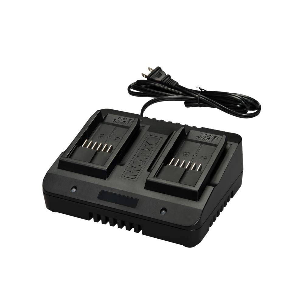 Cargador De Batería Worx Wa3770 20v Ion De Litio Puerto Dual 2 Horas