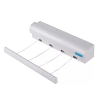 Importclick - Tendedero Colgador De Ropa 4 Cuerdas Hogar Gris