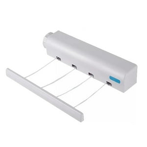 Importclick - Tendedero Colgador De Ropa 4 Cuerdas Hogar Gris
