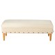thumbnail image 1 of Banqueta Provenza Tachas Felpa 04 Beige, 1 of 5
