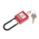 thumbnail image 1 of Seguridad Bloqueo de seguridad Candado con llave diferente pvc acero inoxidable rojo, 1 of 5