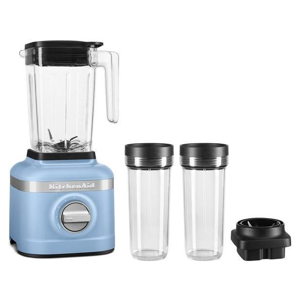 Licuadora KitchenAid K150 para triturar hielo de 3 velocidades, 1,4 litros, terciopelo azul
