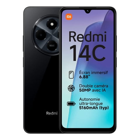 Telefono Xiaomi Redmi 14C 4Gb Ram 128Gb Rom Midnight Black