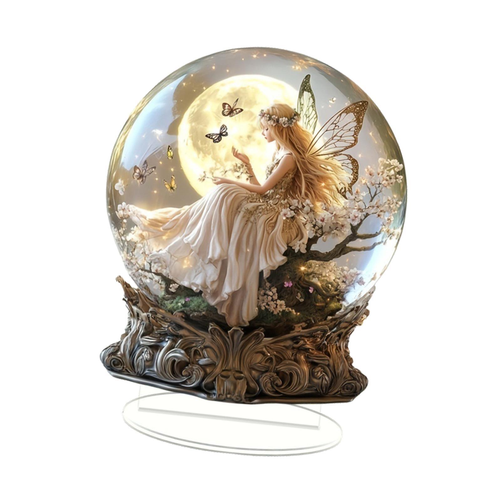 Bothyi - Adorno Acrílico De Hadas Y Mariposas, Regalo 2D Para Festivales, Estantería, Sala De Estar