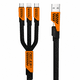 thumbnail image 1 of Cable 3 En 1 Carga Rápida Usb-c Usb-a Lightning Reforzado, 1 of 5