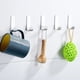 thumbnail image 4 of 6pcs Multi-purpose Wall Organizer Hook Behind-door Key Cloth Hanger Hook Bathroom Robe Towel Holder Rack Kitchen Hardware Shelf Hook, 4 of 5