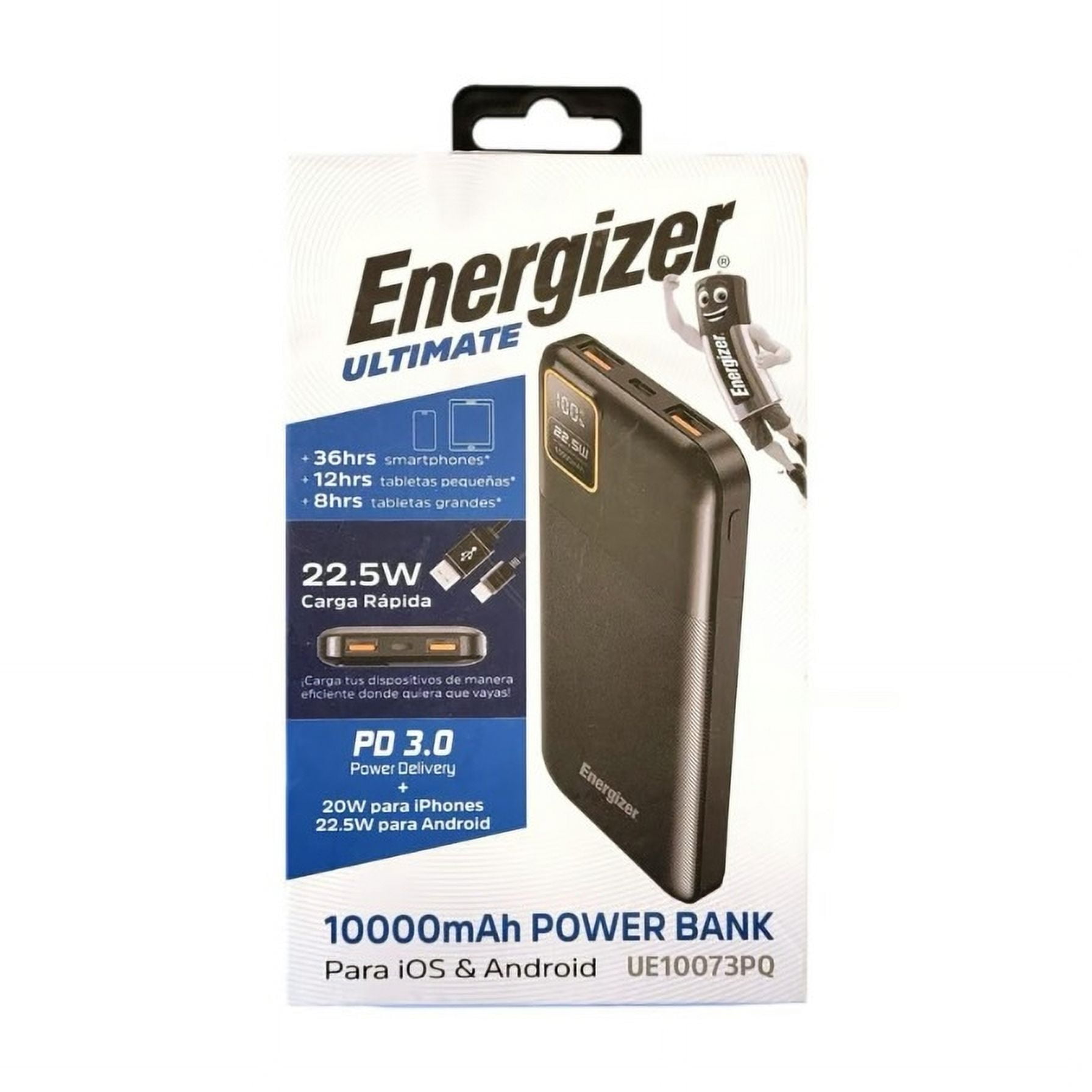 Energizer - Powerbank Cargador De Batería 10000 Mah