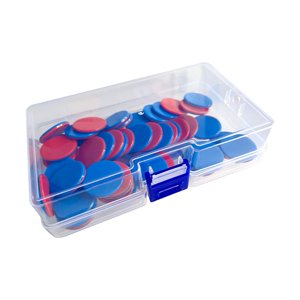 Bothyi - 50 Fichas De Bingo Sólidas Montessori Con Caja De Almacenamiento De Dos Colores Para Juegos De Bingo