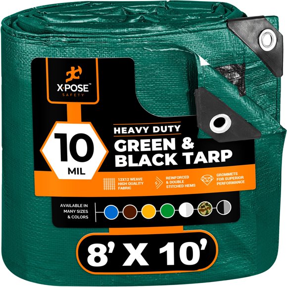 Lona de polietileno Xpose Safety, resistente, 2,4 m x 3 m, 10 mil de grosor