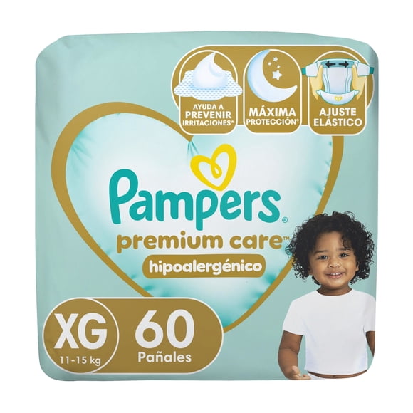 Pañales Pampers Premium Care XG