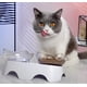 thumbnail image 4 of Plato Doble Para Mascotas Con Forma De Gato, 4 of 4