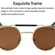 thumbnail image 4 of Gafas de sol Steampunk para hombre y mujer, con protección lateral, redondas, estilo vintage Steampunk, 4 of 8