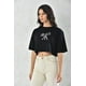 thumbnail image 2 of Polera Mujer Negra Crop Manga Corta Talla M, 2 of 3