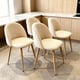 thumbnail image 1 of Pack 4 Sillas Comedor Moderna Acolchada Metal Sora Venhoouse Lino Beige, 1 of 8