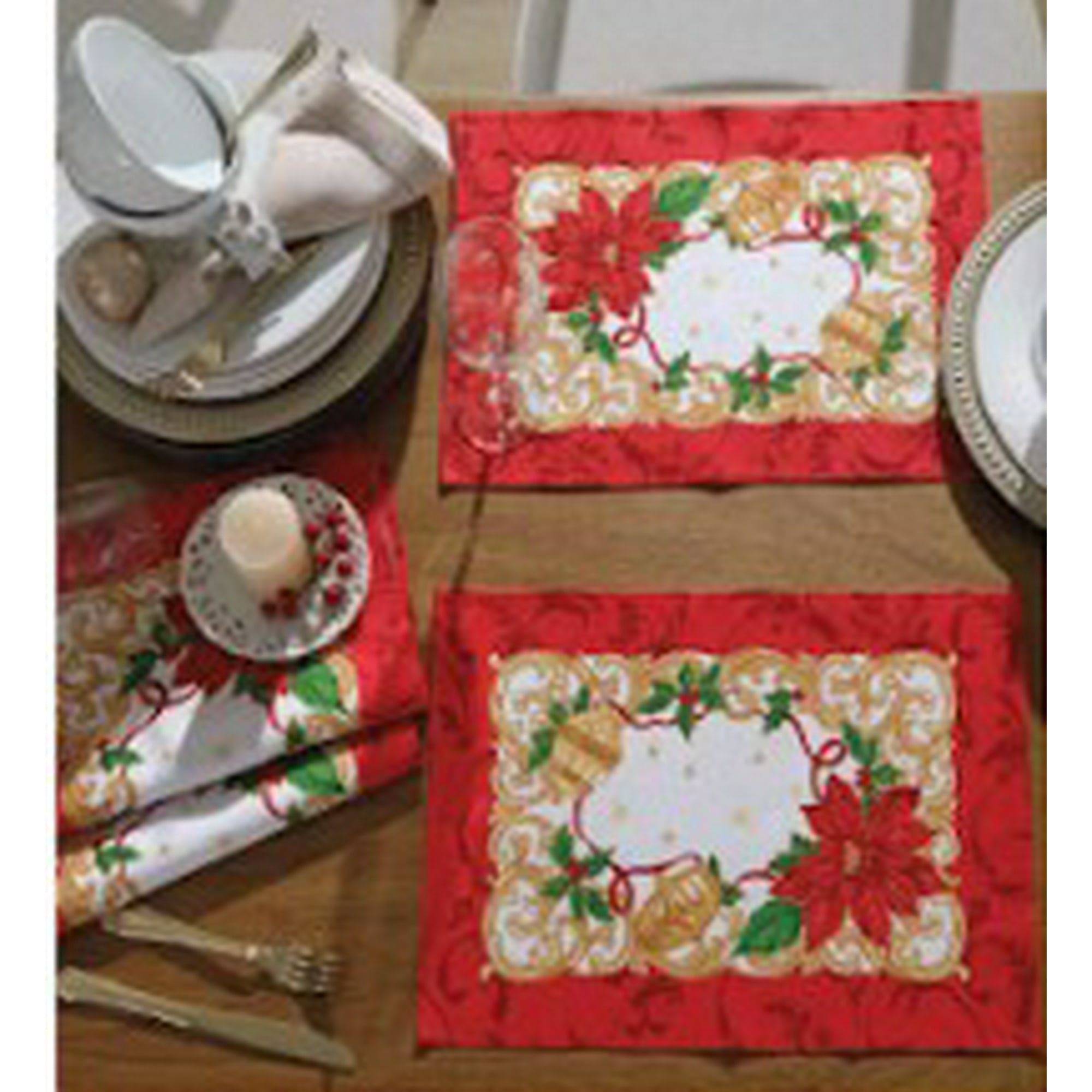 Zahr - Individual De Navidad Athenas 45x 31 Cm (flores)