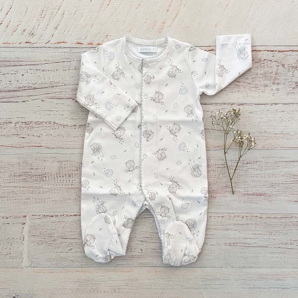 Enterito Buho Celeste - Talla 6-9 meses