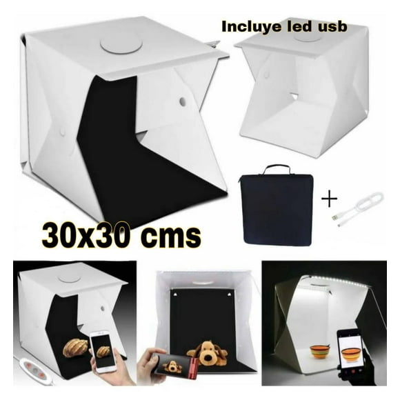 Caja De Luz Para Fotos 30x30 Cms