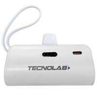 Tecnolab - Powerbank 10000Mah 20W Usb-C Y Lightning Blanco - Ps
