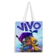 thumbnail image 1 of Vivo, el Mono Bolso de tela con estampado de lienzo para mujer, bolsa de compras reutilizable y estética, con cremallera interior, regalo para mujer, 35 × 40 cm., 1 of 6