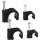 thumbnail image 1 of 400 piezas de clips para cables, bridas para cables de 6 mm, 7 mm, 8 mm y 10 mm, para colgar cables de pared, organizadores de cables eléctricos, color negro, 1 of 5
