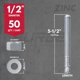 thumbnail image 2 of Anclajes de Cuña SURGE BUILDING PRODUCTS 14 cm, paquete de 50, 2 of 8