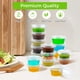 thumbnail image 3 of Juego de vasos Jello Shot Cups Dealusy 360 de 60 ml con tapas de plástico aptas para alimentos, 3 of 7