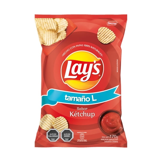 Papas Fritas Lay's Sabor Ketchup 170 g Lays