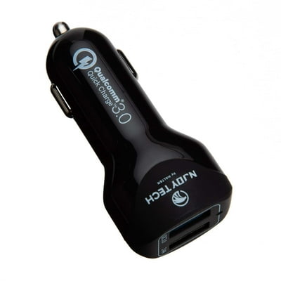 Cargador De Auto Para Celular Njc-Caqc30 Negro Njoy Tech