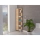 thumbnail image 1 of Estante Organizador De Baño 1 Puerta Rovere Y Blanco, 1 of 8
