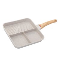Magideal - Sartén Antiadherente, Herramienta De Cocina Portátil Duradera, Sartén Cuadrada Para Asar, Olla Para Tortilla Para Cocina Al Aire Libre, Picnic, Cocina