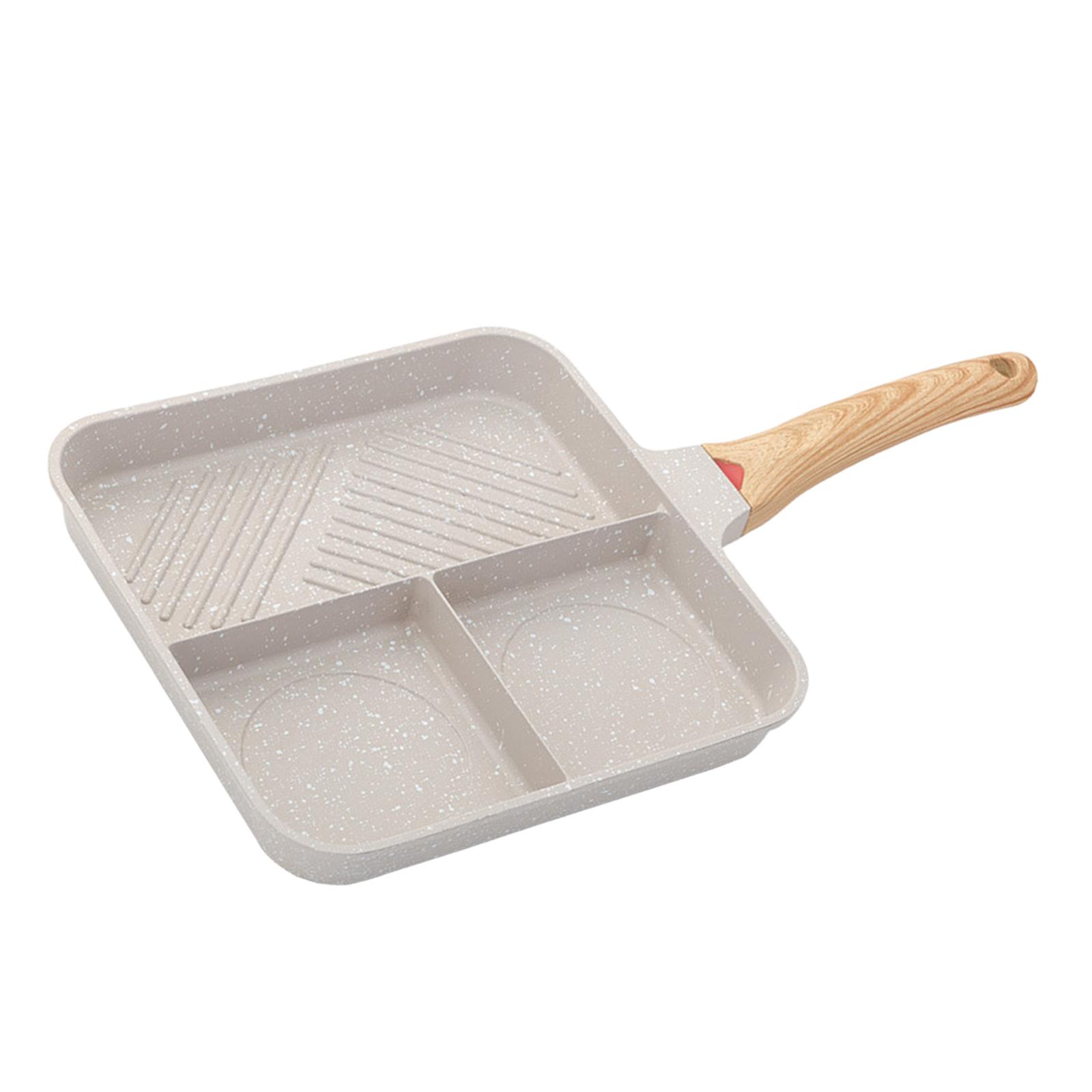 Magideal - Sartén Antiadherente, Herramienta De Cocina Portátil Duradera, Sartén Cuadrada Para Asar, Olla Para Tortilla Para Cocina Al Aire Libre, Picnic, Cocina