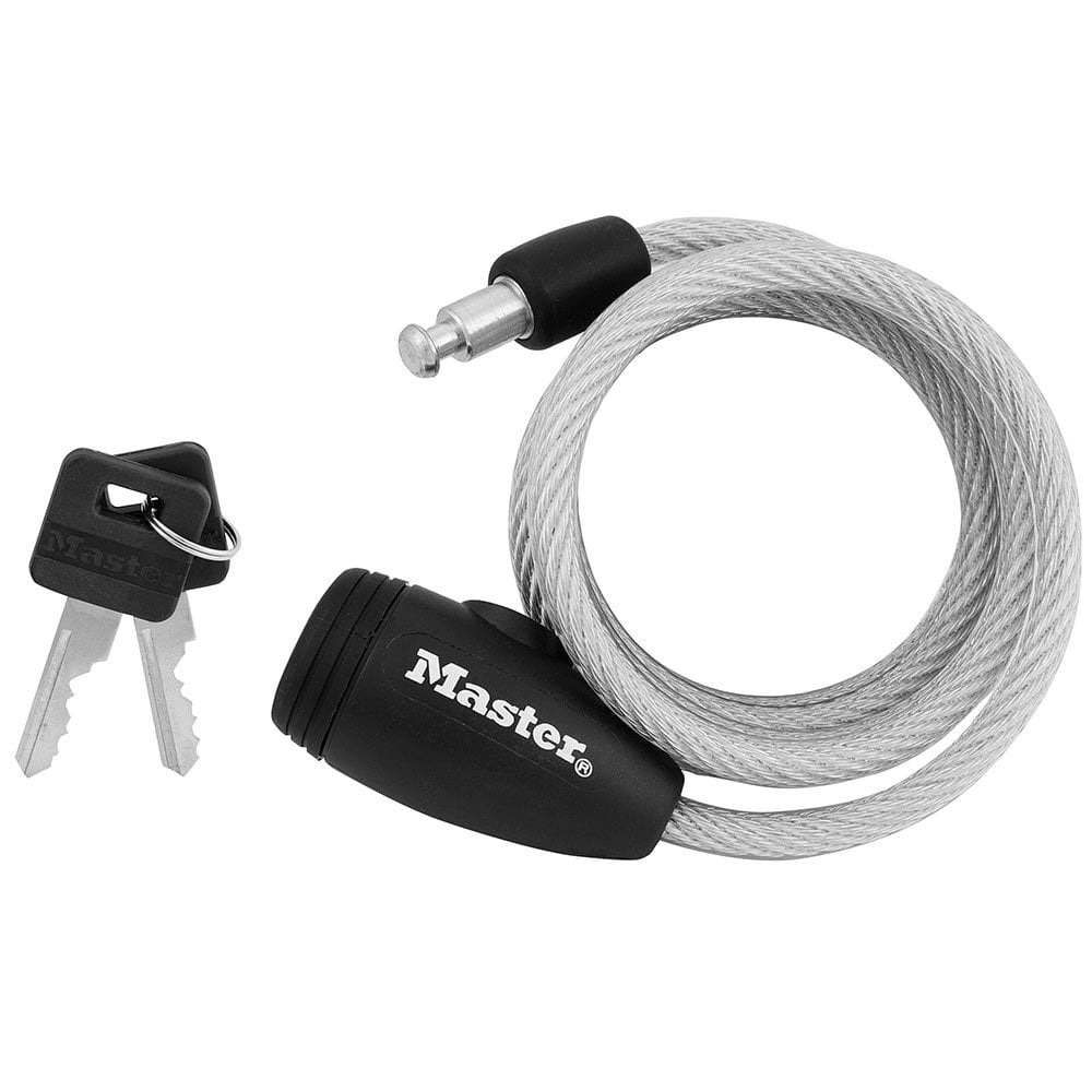 Cable Para Candado Para Bicicleta Master Lock 8109d Compact, 1,5 M X 8 Mm, Gris