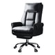 thumbnail image 1 of Silla Para Pc Ejecutiva De Cuero Con Reposapiés Ergonómico Color Negro, 1 of 6
